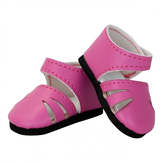 Petitcollin roze schoentjes voor pop 34 cm