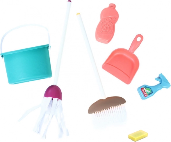 Kinder schoonmaakset met mop en emmer