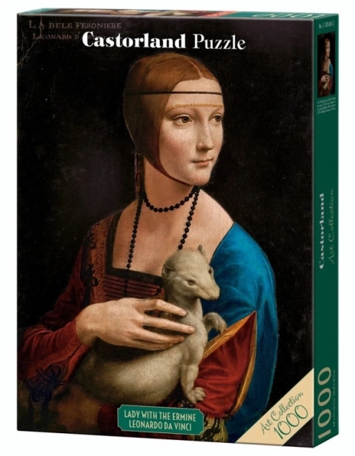 Puzzel 1000 stukjes Dame met hermelijn door Leonardo da Vinci Art Collection