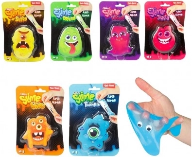 Slijm Monster met Ogen 49g in 6 Kleuren