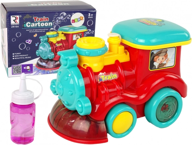 Bubbel-locomotief met lichtjes en geluiden – rood