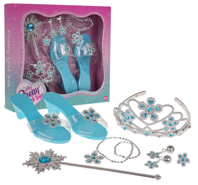 Mega set voor kleine prinses in blauw