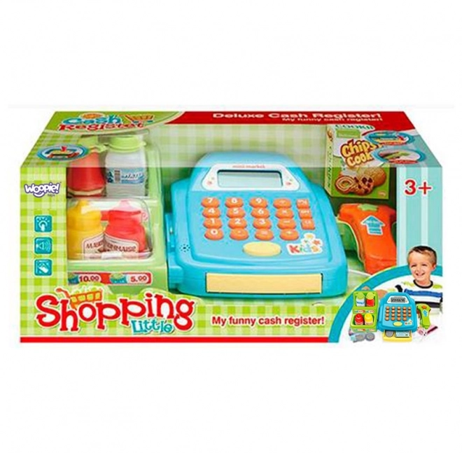 Woopie kinder kassa met plank en accessoires