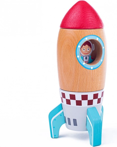 Houten raket voor kinderen