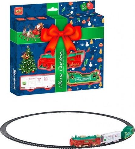 Kersttreinset op batterijen met licht