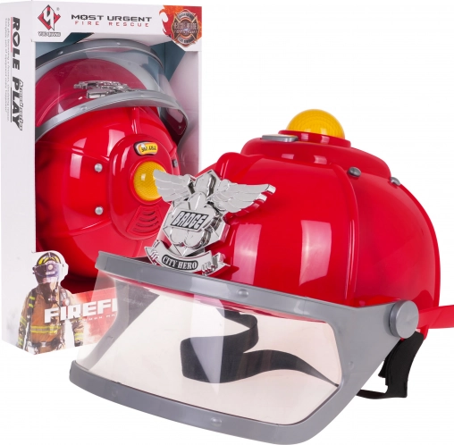 Interactieve brandweerhelm voor kinderen 3+ met licht, sirene en verstelbare omtrek