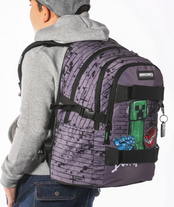 schoolrugzak Baagl Skate Minecraft TNT