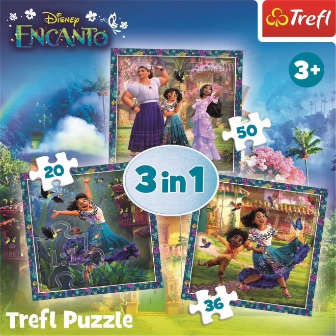 TREFL Puzzel Encanto: Personages 3in1 (20,36,50 stukjes)