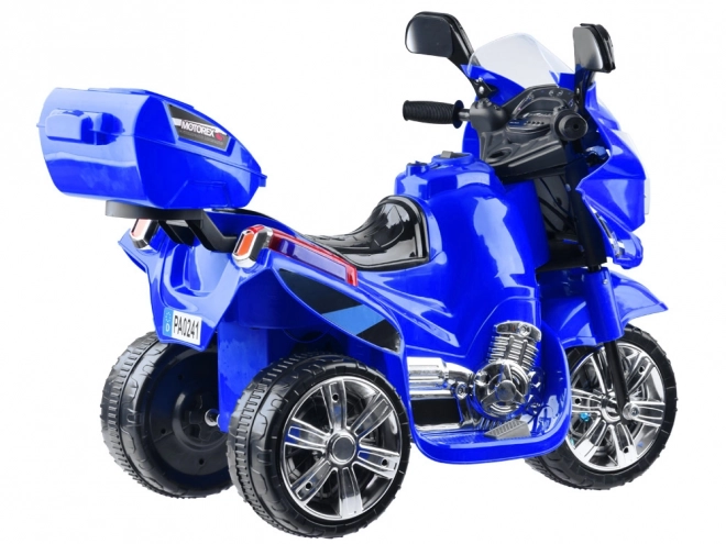 Kinder sportmotorfiets met kleurrijke LED verlichting – Blauw
