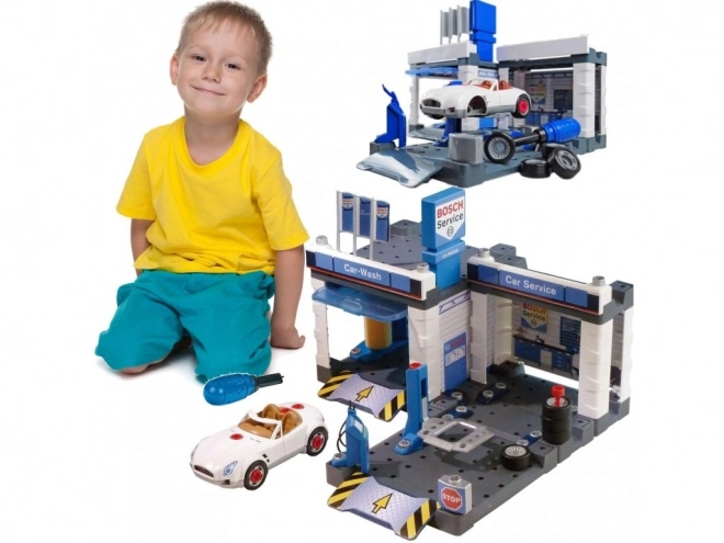 KLEIN Service Station Garage BOSCH met Auto