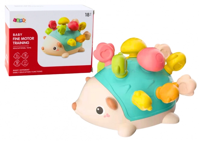 Sensorische egel voor baby's met gekleurde staafjes