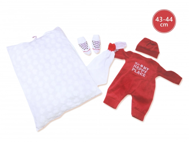 Realistische pop baby met geluiden en zacht lichaam 44 cm