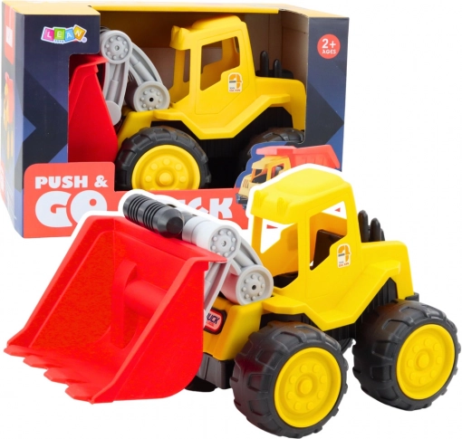 Kinderbouwmachine Graafmachine met Beweegbare Schep geel