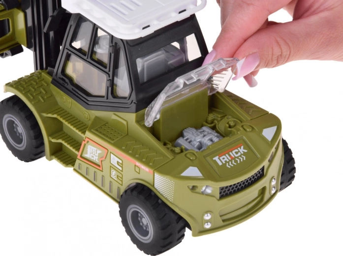 Openbaar opbergvak en rubberen wielen