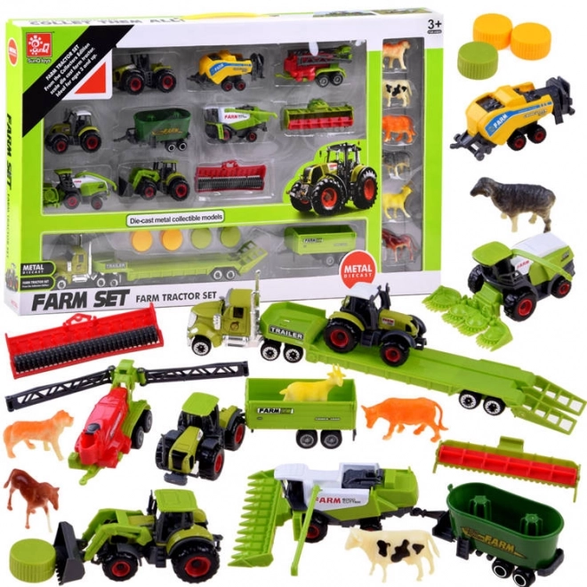 Tractor combinatie landbouwmachines maaidorsers ZA4366