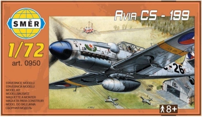 modelvliegtuig AVIA CS-199 plastic 1:?? 13,7 × 12,6 cm
