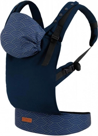 ergonomische draagzak MoMi Collet blauw