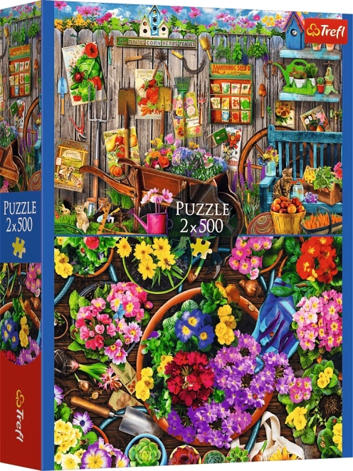 TREFL puzzel Tuinieren dubbele verpakking 500 stukjes