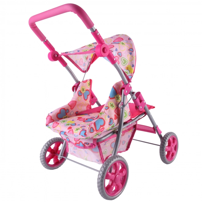 Woopie Koninklijke Kinderwagen met Gekleurde Hartjes