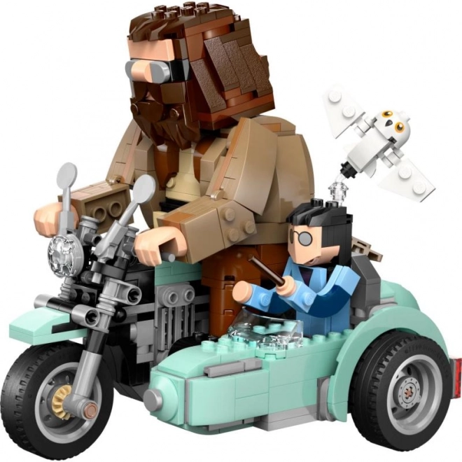 Motorrit met Hagrid en Harry