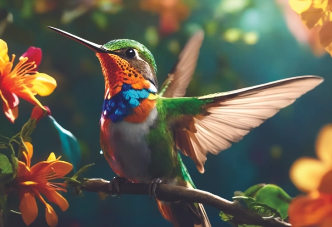 Puzzel Natuur: Kolibrie 250 Stukken