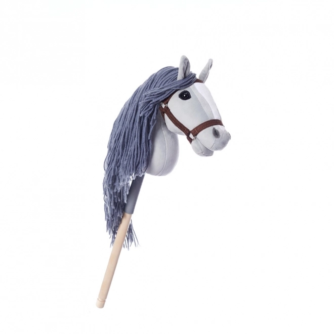 HOPPIHORSE stokpaard hobby horse formaat A4 grijs
