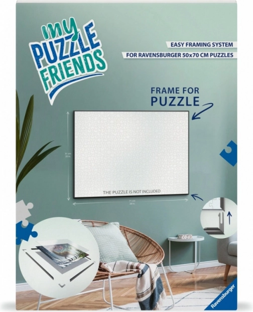 Puzzelraam zwart 70x50 cm van Ravensburger
