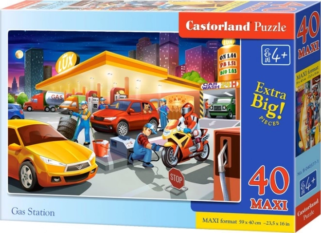 Puzzel 40 maxi Tankstation