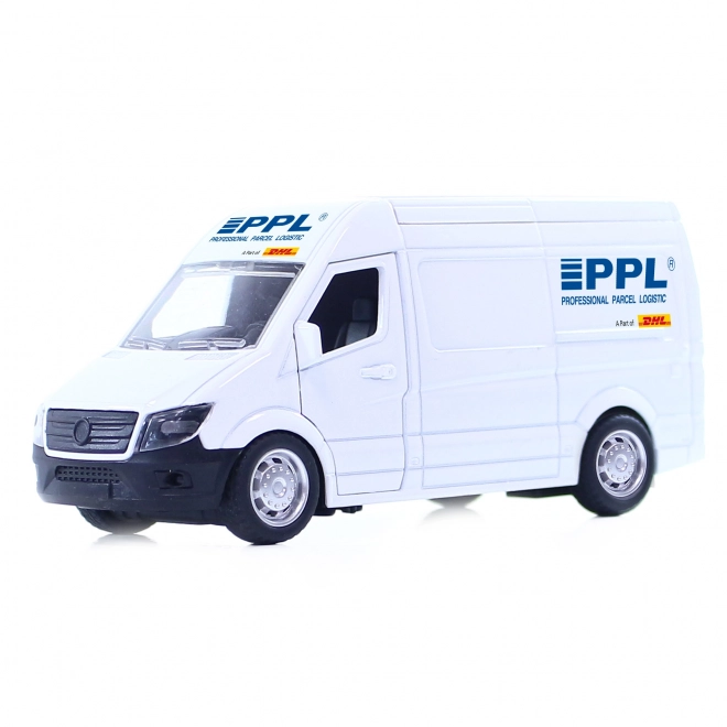 Metalen auto PPL met te openen deuren 14 cm