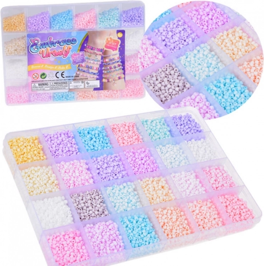 Pastelkleurige kralen voor vriendschapsarmbanden 24 kleuren