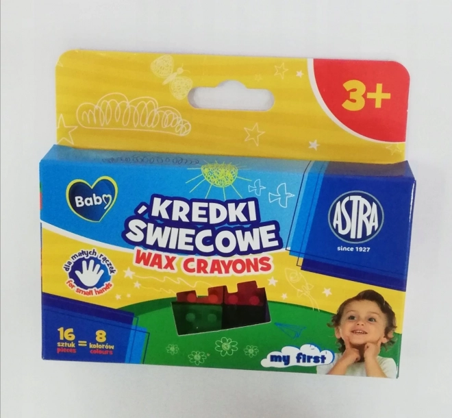 Wasco’s ASTRA BABY blokjes, 16 stuks (8 kleuren)