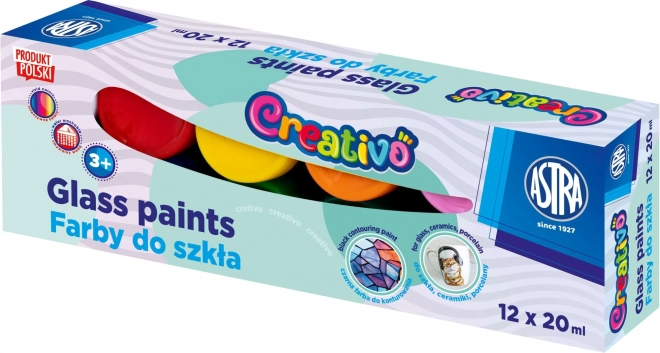 ASTRA CREATIVO glasverf 12×20 ml