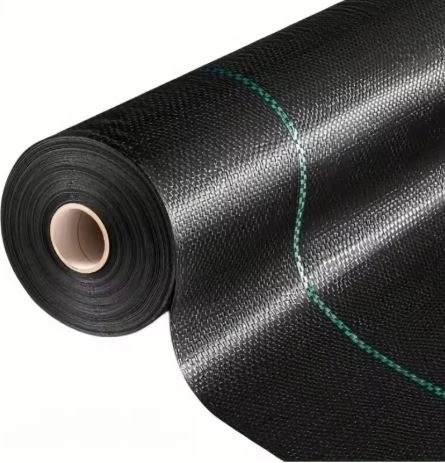 zwarte agrotextiel 160 cm x 50 m UV 90g met ankers