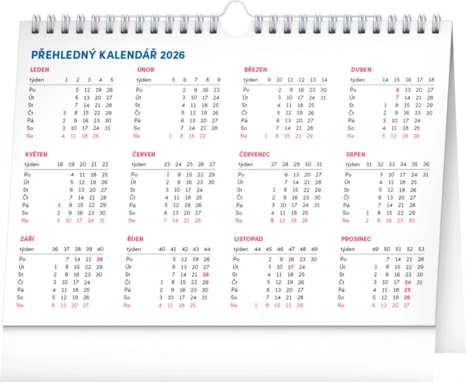 Tafelkalender met kruiswoordpuzzels 2026