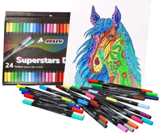 Dubbelzijdige markers Next Gen 24 kleuren