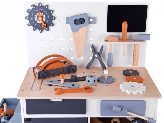 Houten werkplaats set voor kinderen met gereedschap