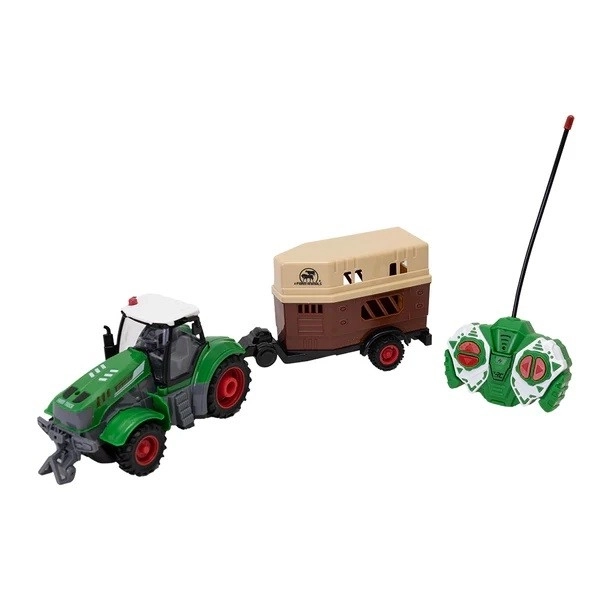 R/C tractor met aanhanger voor paarden