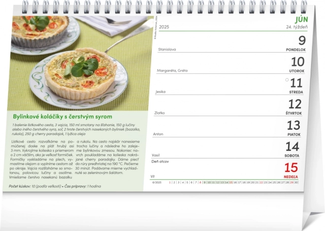 NOTIQUE Bureaukalender Gazdinka 2025, 23,1 x 14,5 cm