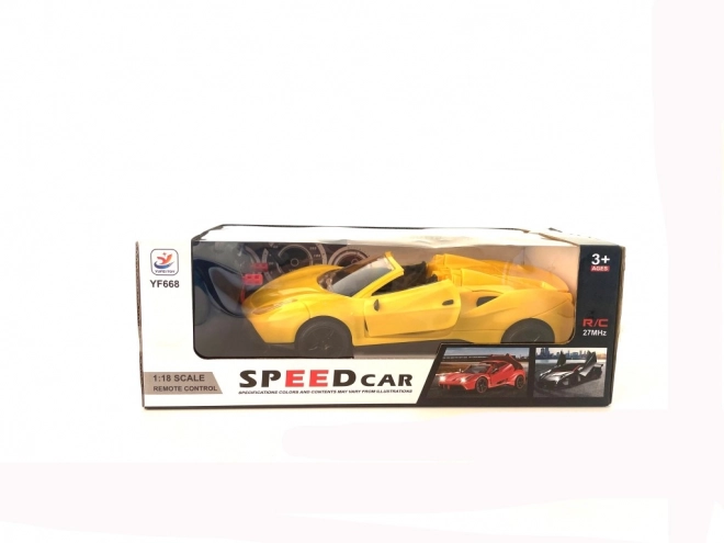 RC sportwagen op schaal 1:18