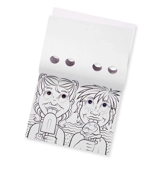 Kleurboek met ogen van personages