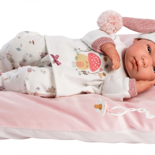 Llorens 73880 NEW BORN MEISJE - realistische babypop met een volledig vinyllichaam - 40 cm