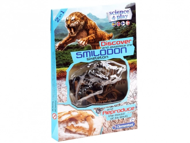 Clementoni Smilodon - Opvouwbaar skelet van een sabeltandtijger