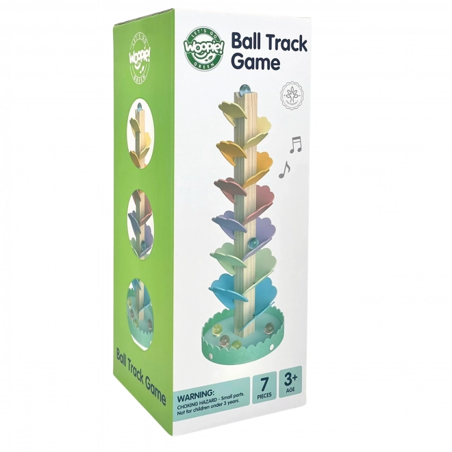 Houten knikkerbaan Duha Montessori WOOPIE GREEN