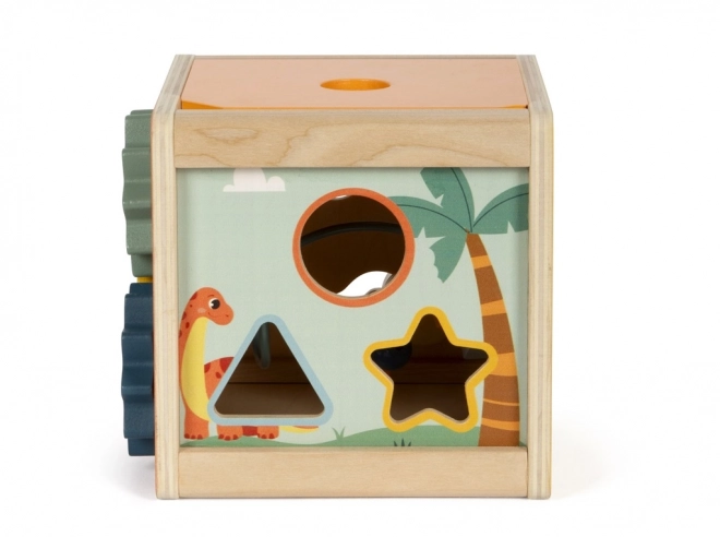 Small foot Houten motorische kubus Dino