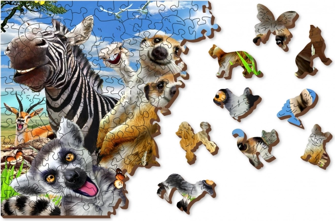 Wooden City houten puzzel Welkom in Afrika 505 stukjes