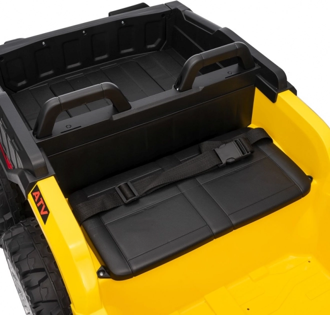 Gele sportieve kinderquad TX ATV
