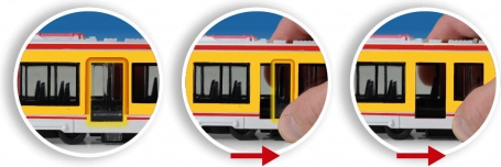 Openende deuren met hendel
