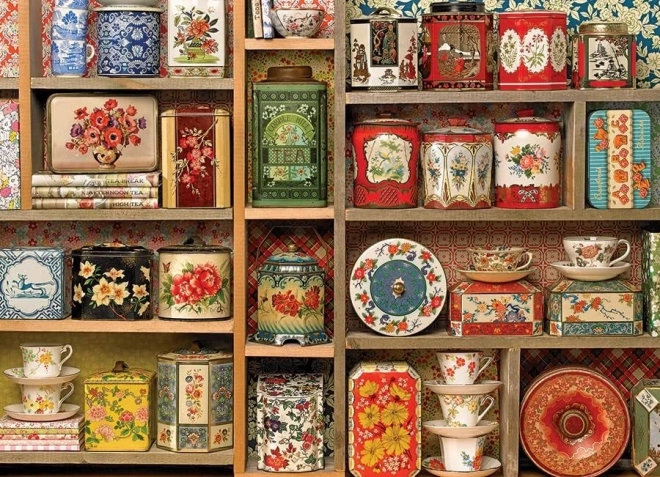 Cobble Hill puzzel Vintage theeblikjes 1000 stukjes