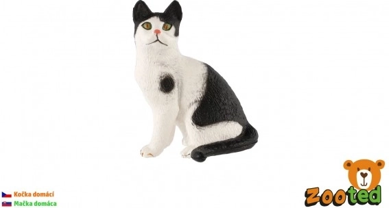 plastic figuurtje van de huiskat 4 cm