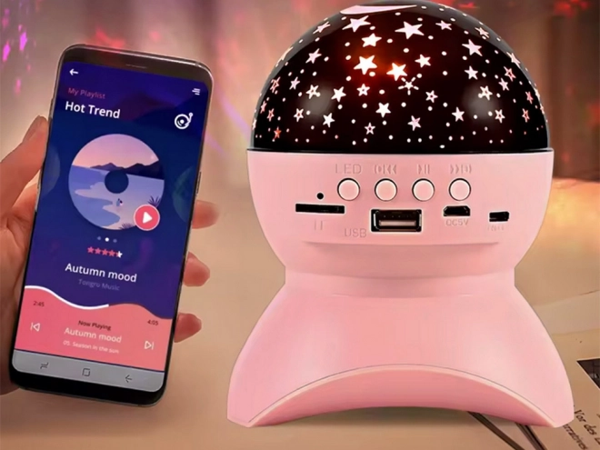 Sterrenprojector en bluetooth-speaker